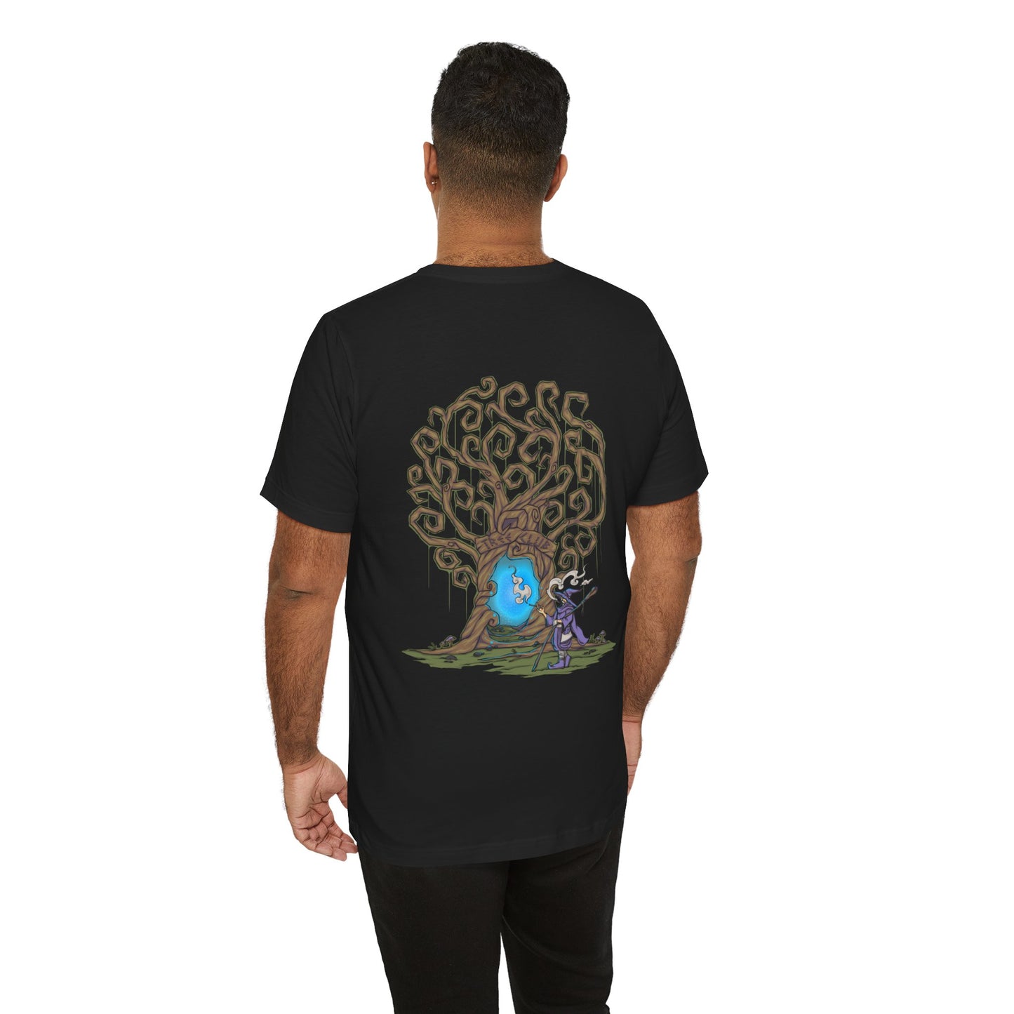 Tree Club Portal Wizard T-Shirt (Back Art)