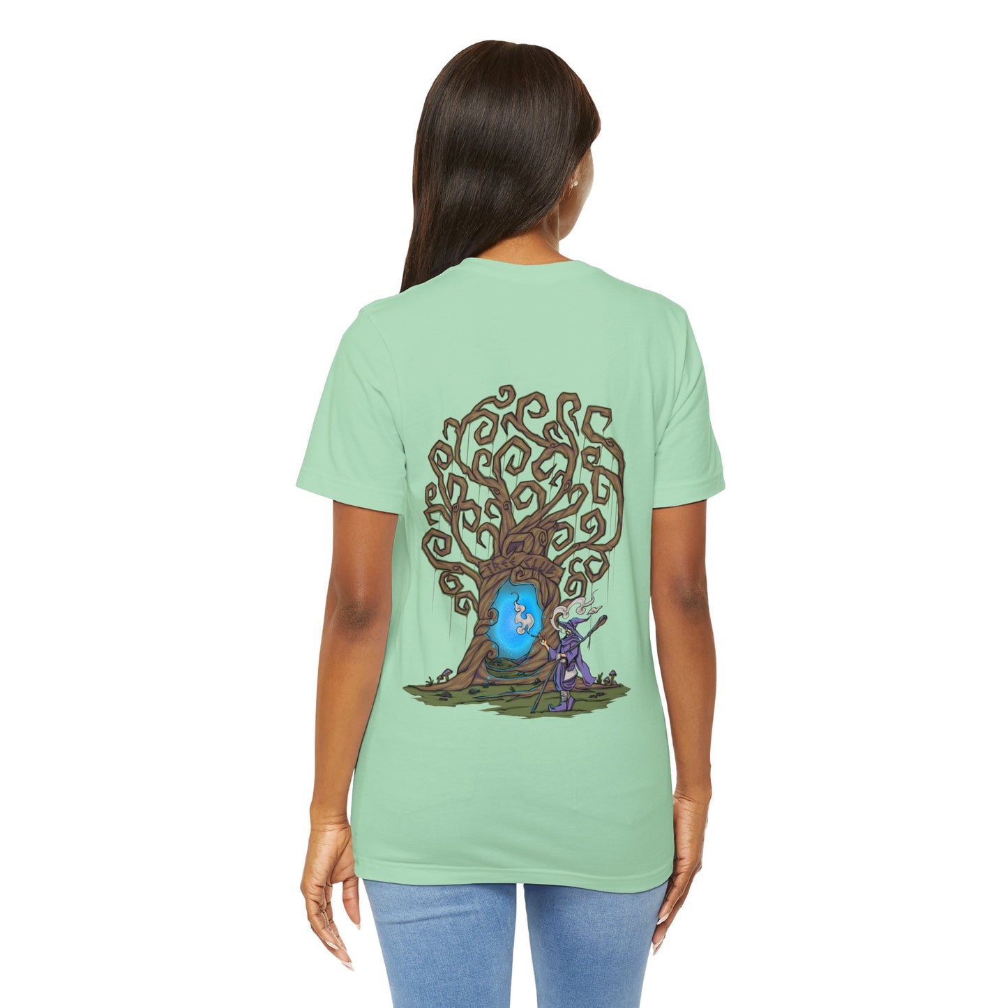 Tree Club Portal Wizard T-Shirt (Back Art)