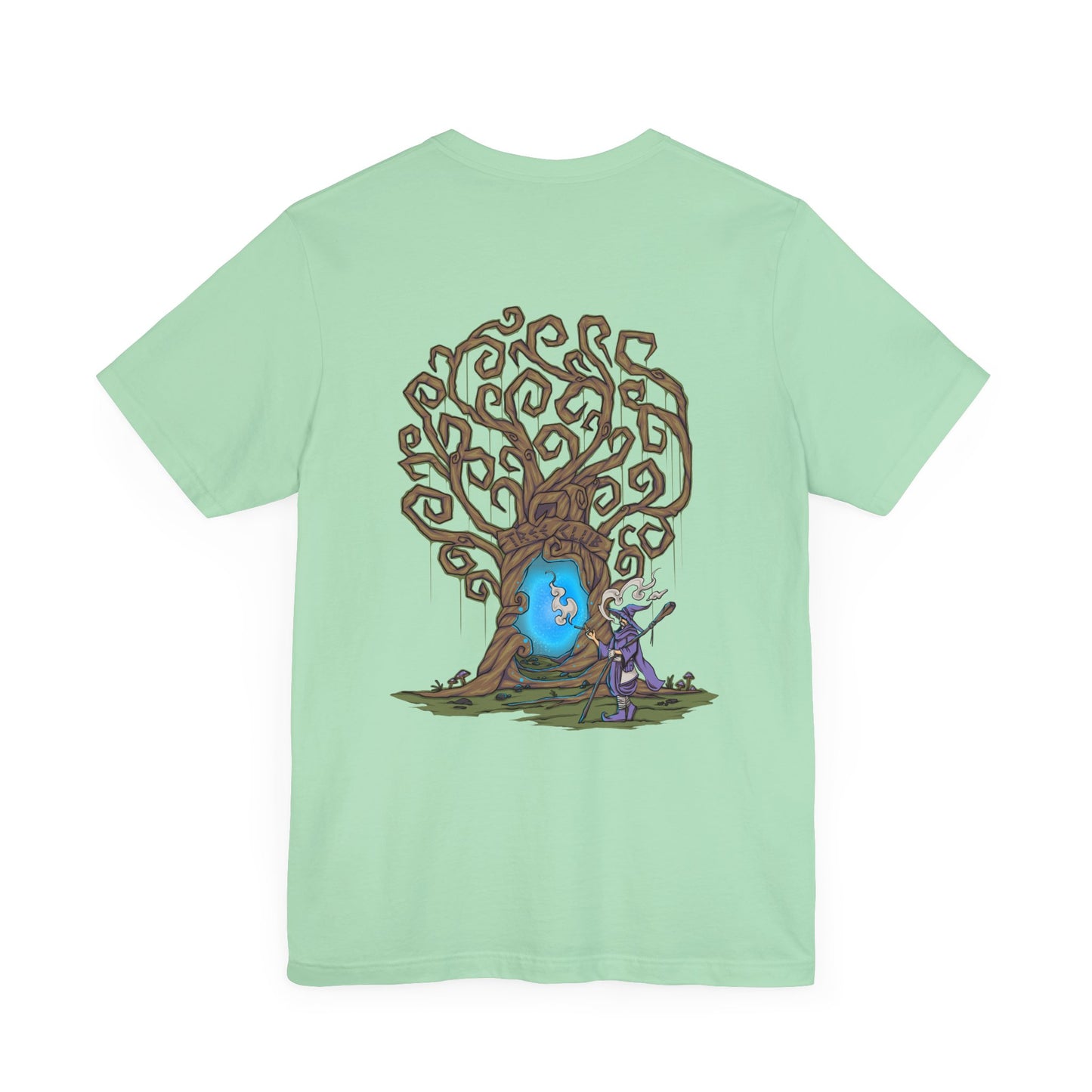 Tree Club Portal Wizard T-Shirt (Back Art)