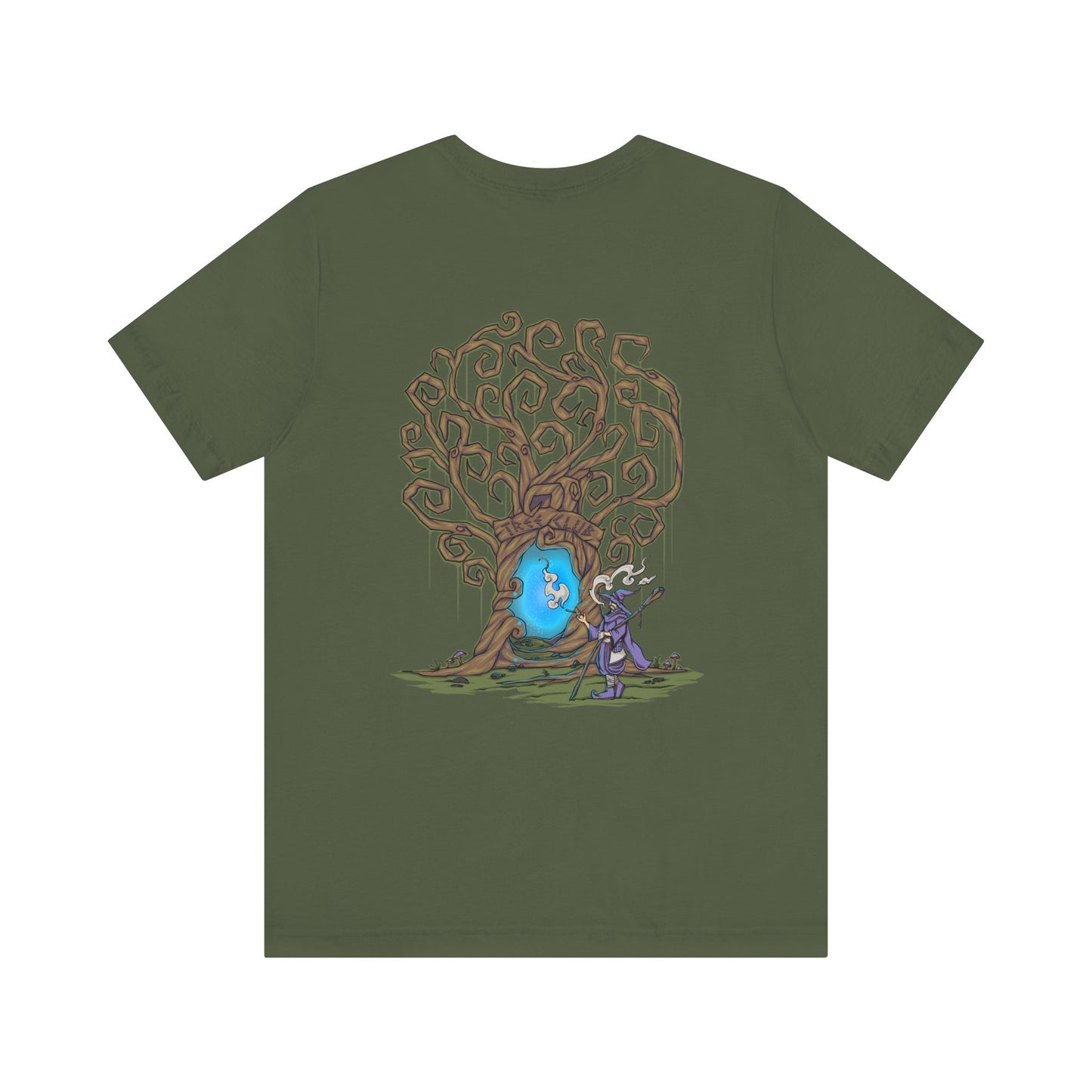 Tree Club Portal Wizard T-Shirt (Back Art)