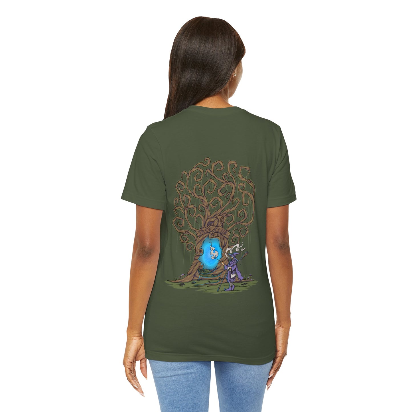 Tree Club Portal Wizard T-Shirt (Back Art)