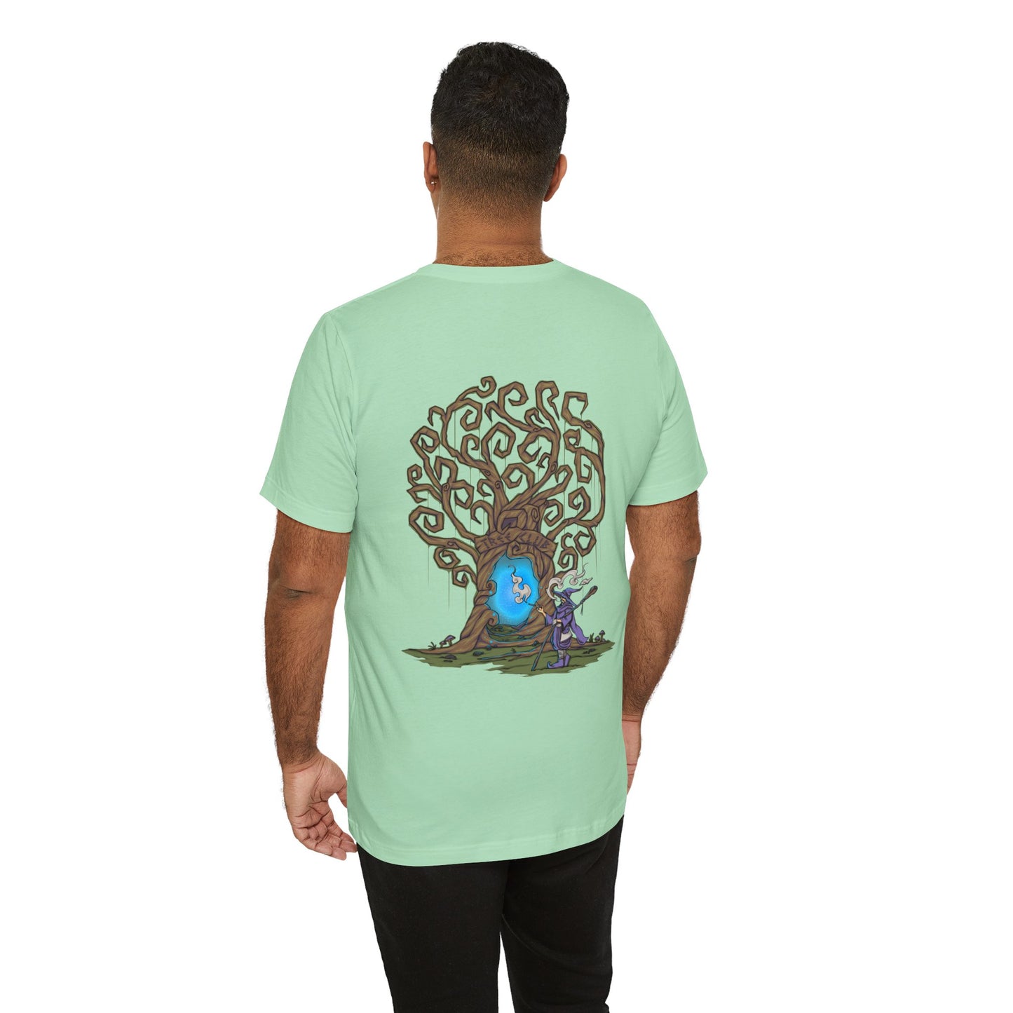 Tree Club Portal Wizard T-Shirt (Back Art)