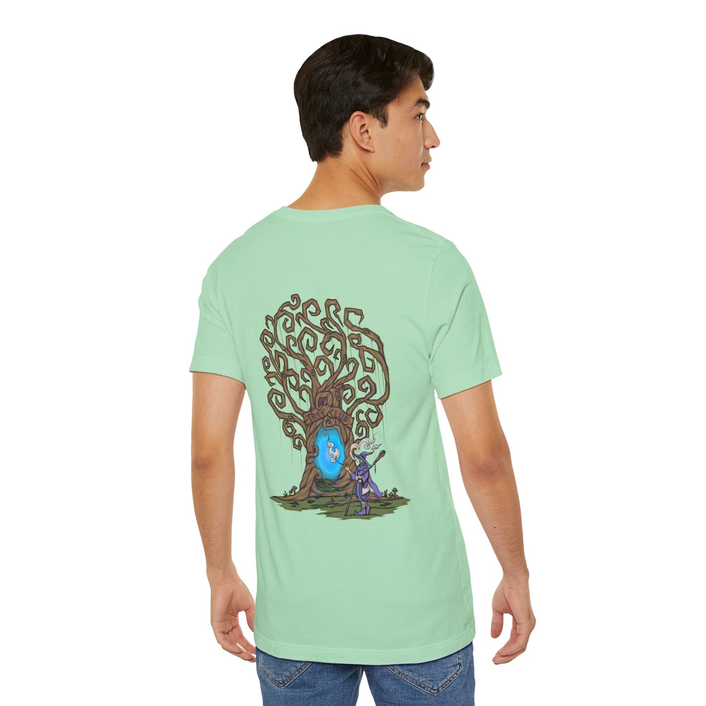 Tree Club Portal Wizard T-Shirt (Back Art)