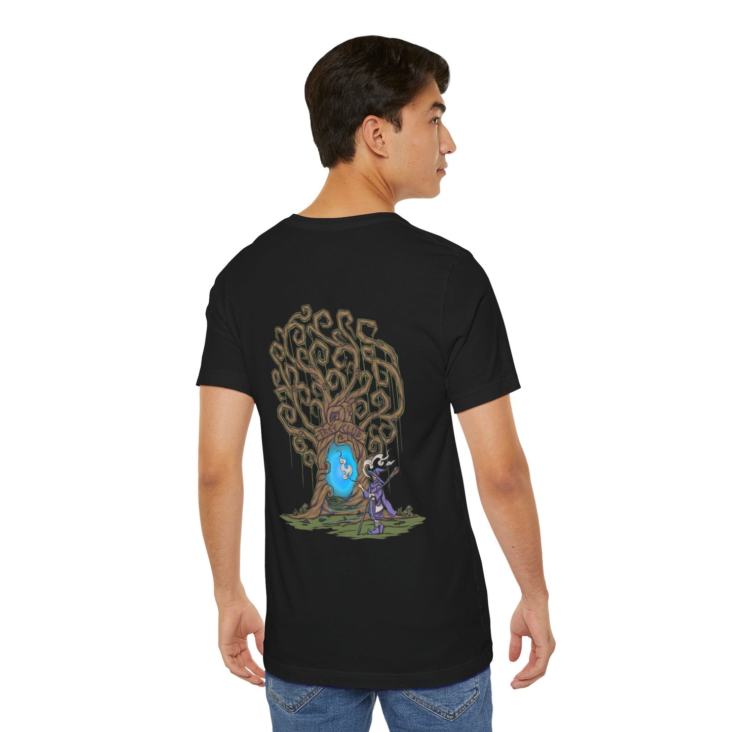 Tree Club Portal Wizard T-Shirt (Back Art)