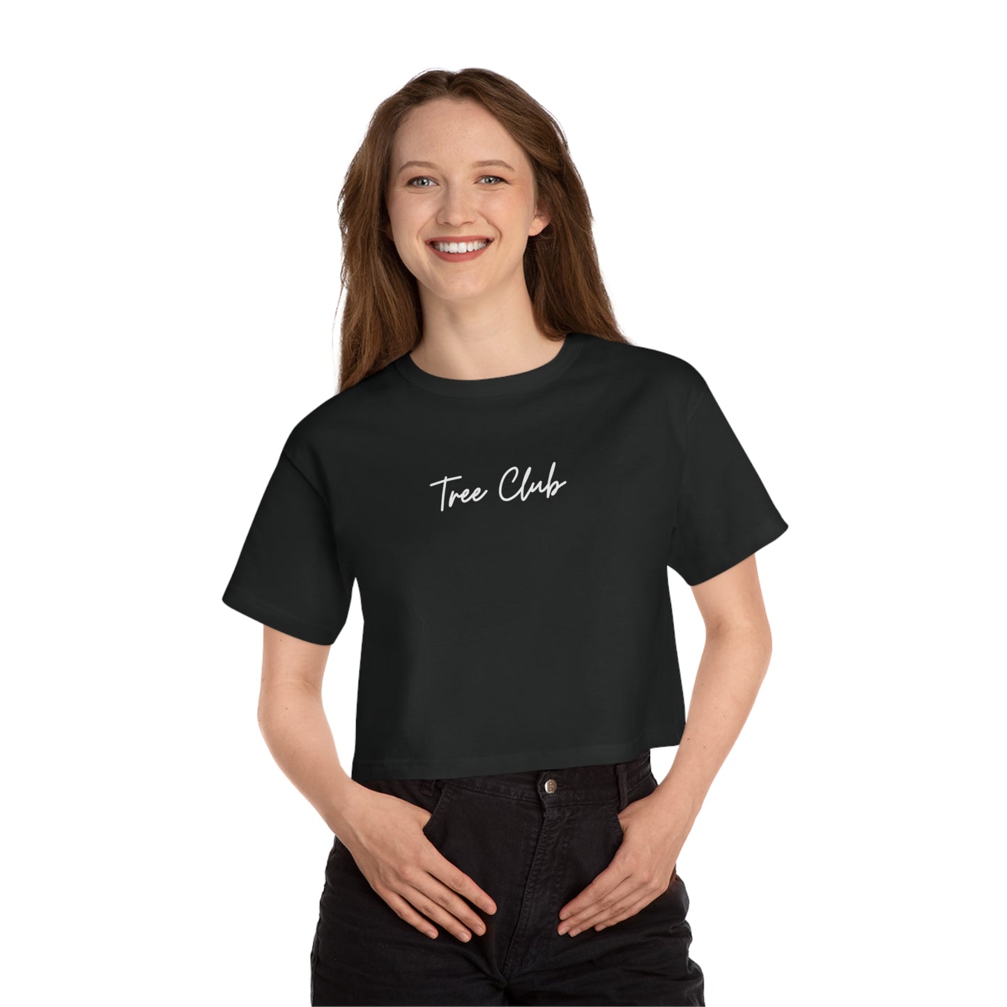 Tree Club X Champion Brand Women's Heritage Cropped T-Shirt