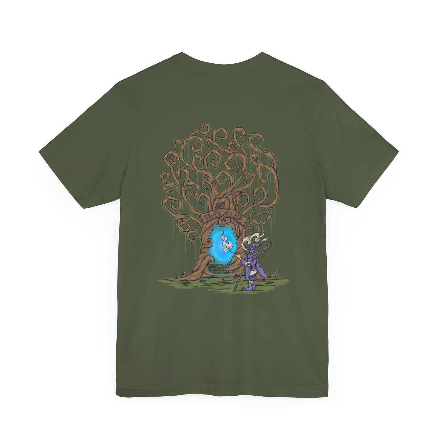 Tree Club Portal Wizard T-Shirt (Back Art)