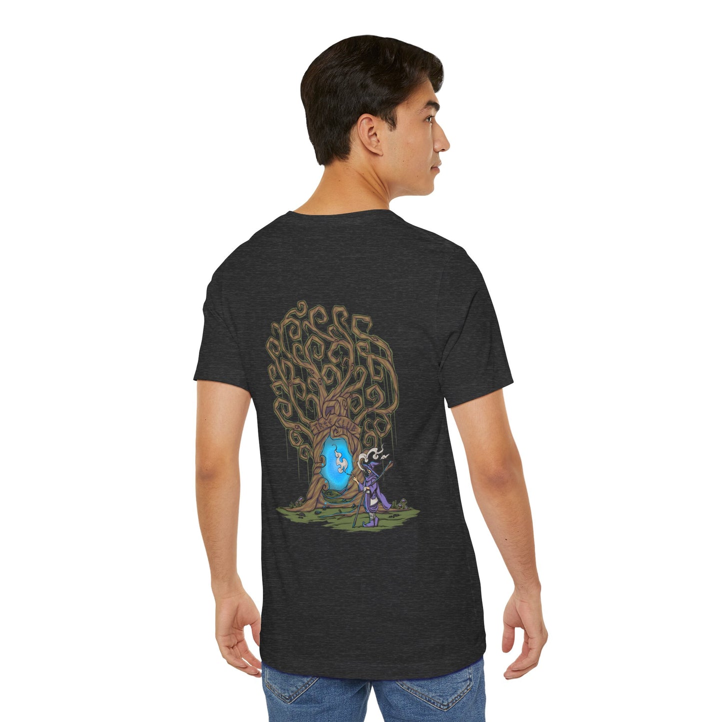 Tree Club Portal Wizard T-Shirt (Back Art)